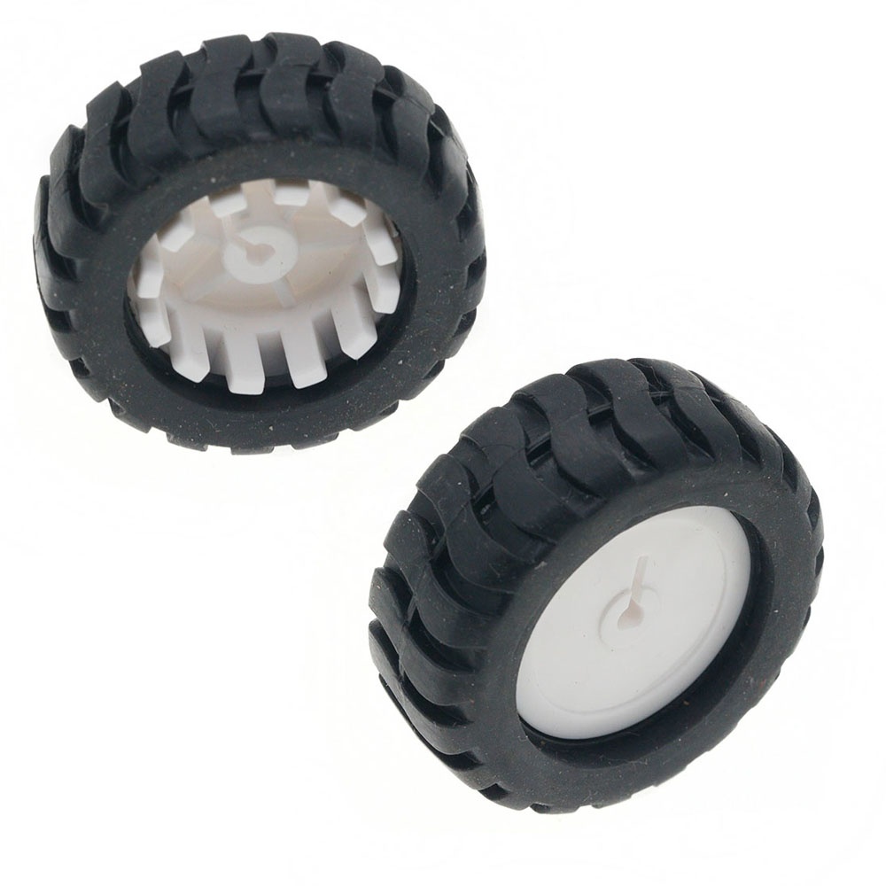 Robot Wheel - D축 고무 타이어 로봇 액세서리 43MM