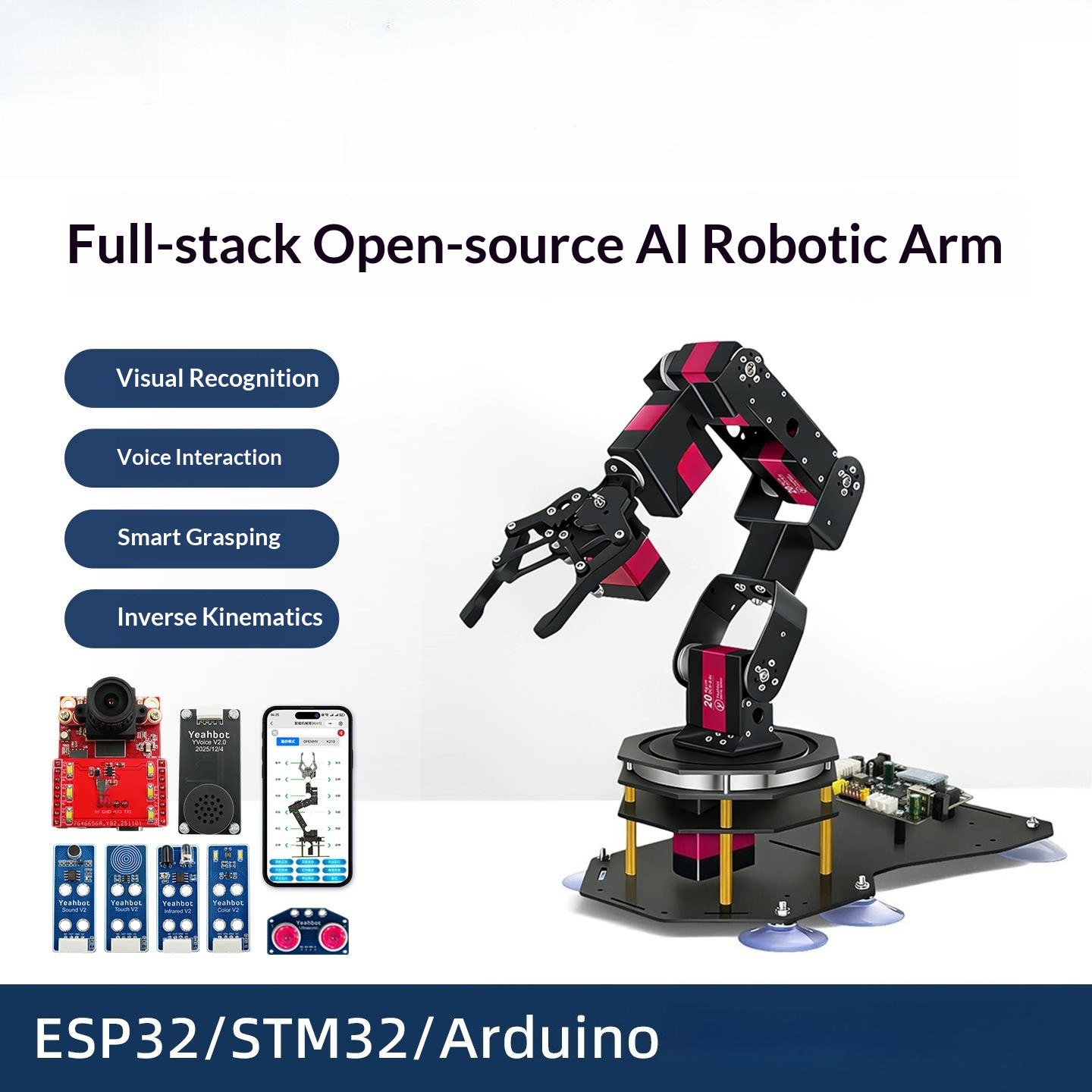 Stm32 Robot - KM1 6축 오픈소스 로봇 팔 AI