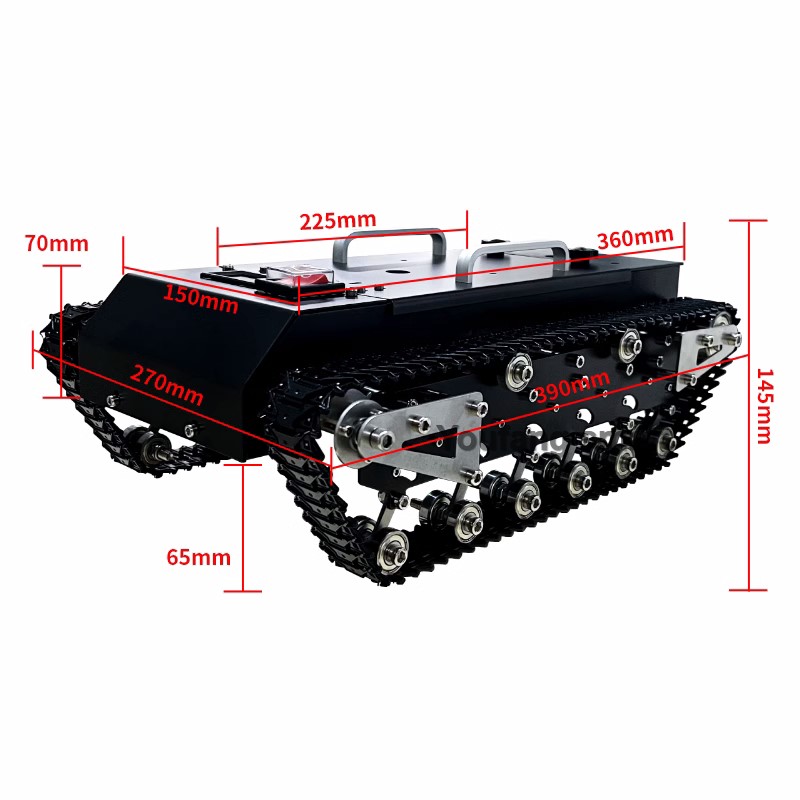 30kg 하중 RC 탱크 섀시 금속 트랙 12V DC  - Stm32 Robot 리뷰 및 가격