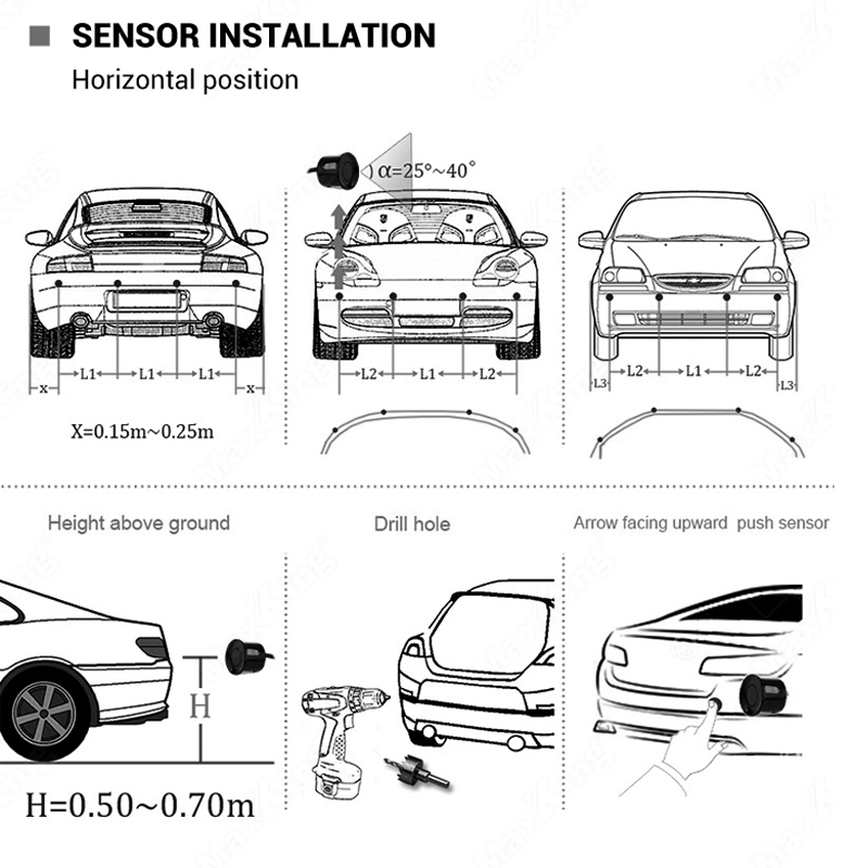 자동차 역방향 레이더 키트 차량 주차 센서 시스템(4개 - Infrared Obstacle Sensor 리뷰 및 가격
