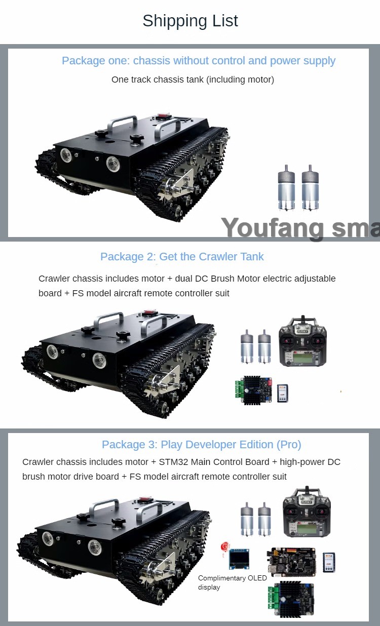 RC 탱크 섀시 금속 트랙 충격 흡수 탱크, STM32 - Stm32 Robot 리뷰 및 가격