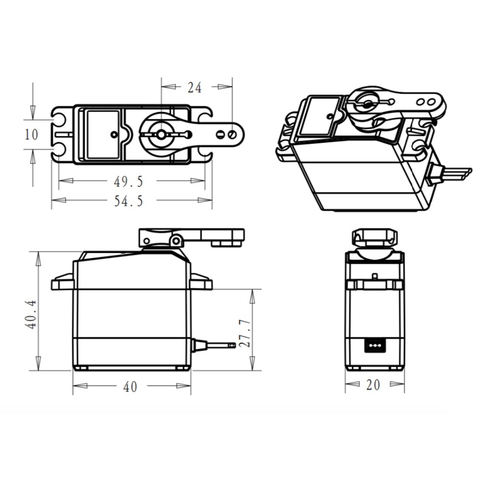 4PCS DS3225 25Kg RC 디지털 서보 180 - Robot Arm Metal 리뷰 및 가격